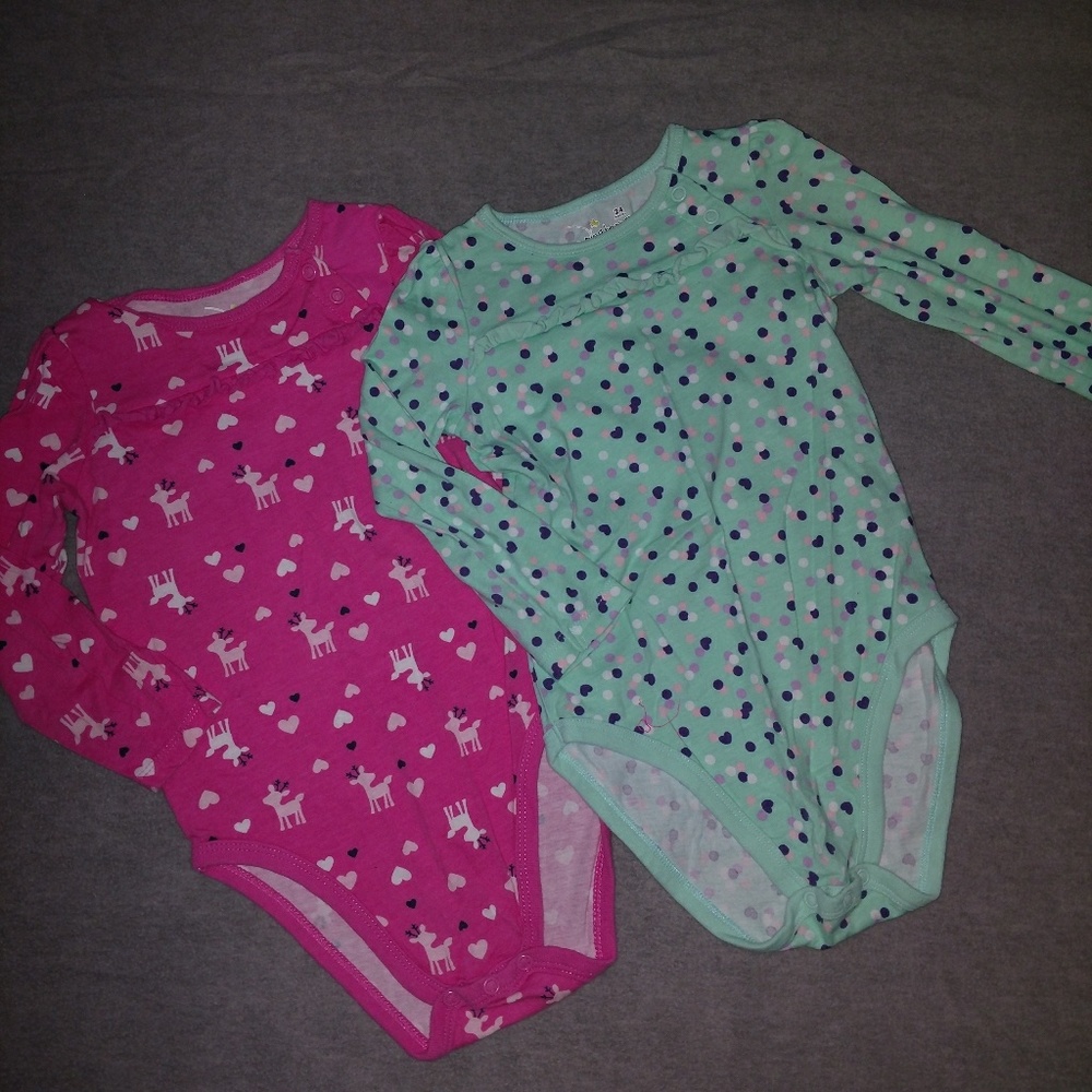 Bundle Jumping Beans Long Sleeve Onesies